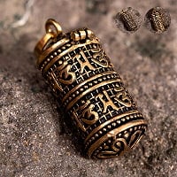 【全2種】ブラスカラーのピルケースペンダント(ID-ACS-474)