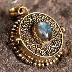 【全7種】天然石の曼荼羅ピルケースペンダント - サブ2