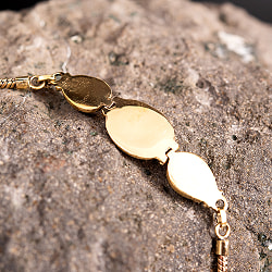 3つの天然石のゴールドブレスレット - サブ3