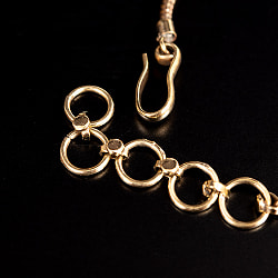 3つの天然石のゴールドブレスレット - サブ5