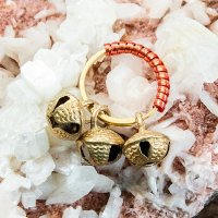 グングルリング インドの鈴付きリング キーホルダーやかばんに(ID-ACS-479)