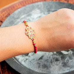 ラーキー - インドの紐ブレスレット　ハニカムダイヤ - サブ4