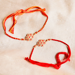 ラーキー - インドの紐ブレスレット　ハニカムダイヤ - サブ5