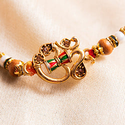 ラーキー - インドの紐ブレスレット　シヴァのダマルーとオーム - サブ2