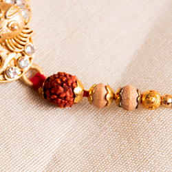 ラーキー - インドの紐ブレスレット　象の顔×ルドラクシャ - サブ3