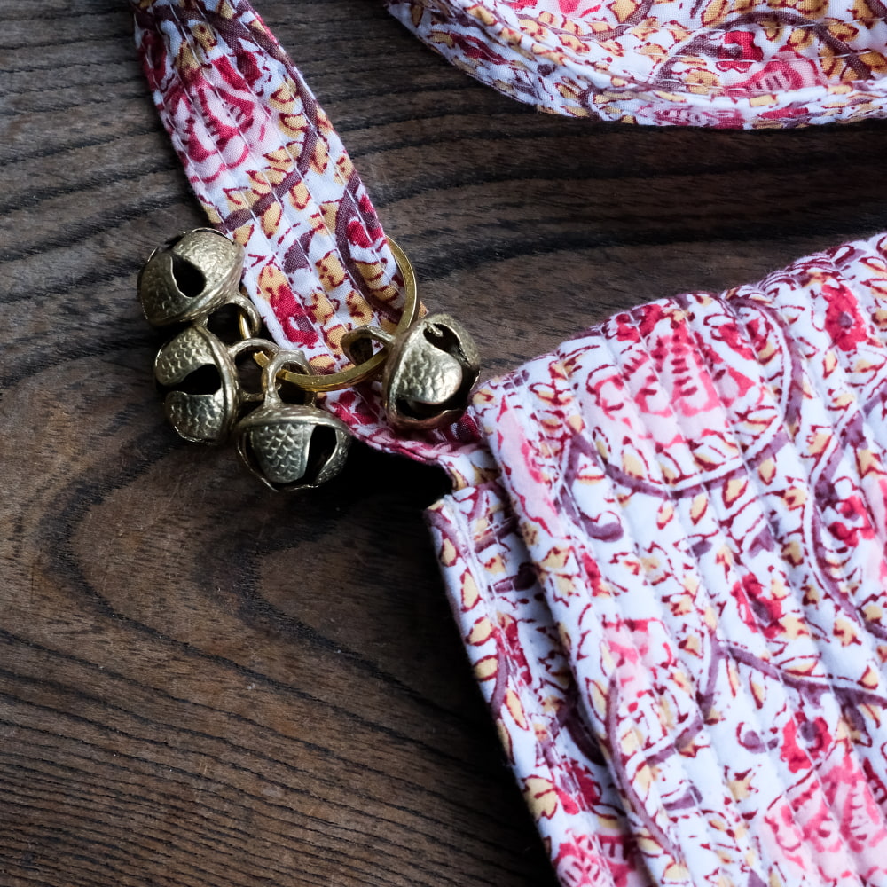 真鍮ベル インドベル ドアチャイム ジングルベル (鈴4個