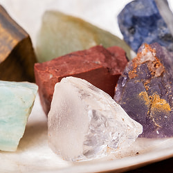 原石の無垢な魅力　チャクラストーン　チャクラヒーリングに使われる天然石パワーストーン7石セット　セブンチャクラ - サブ4