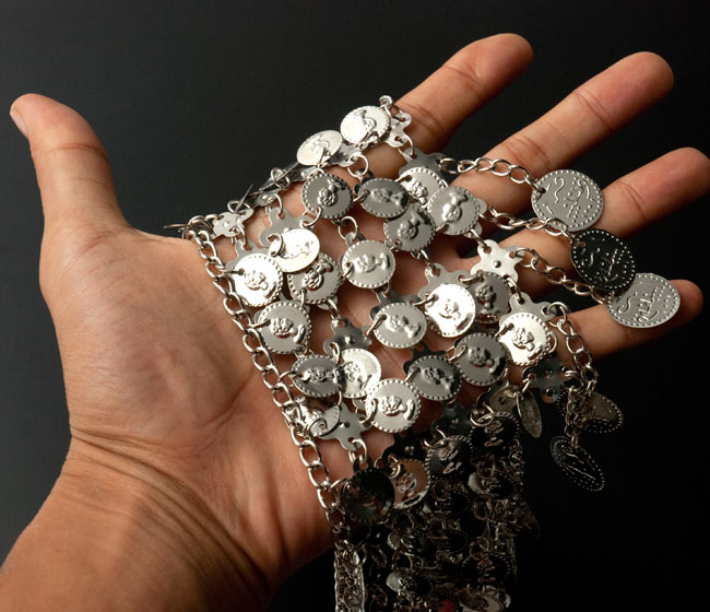 ベリーダンスにぴったり! ホワイト・コインベルト の通販 - TIRAKITA.COM