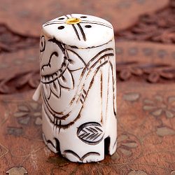 【送料無料・12個セット】水牛の角で作ったゾウさんお香立て - クリーム - サブ5