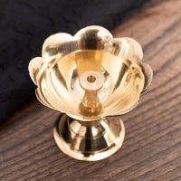 蓮型香立て(高さ：約3.8cm)(ID-ARTLMP-16)