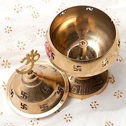 オーンと卍のオイルランプ 【約14cm】 - サブ2