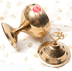 オーンと卍のオイルランプ 【約14cm】 - サブ3