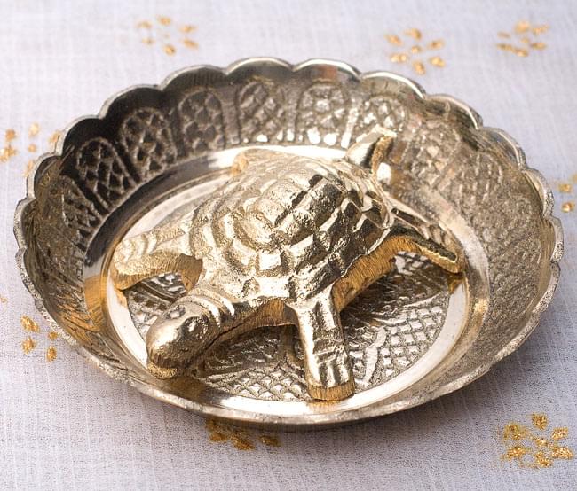 インド風水のプレート(kachwa plate) - 約7.5cmの写真