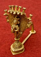 [大決算セール]ブラスのオイルランプ＆お香立て【ナーガ】