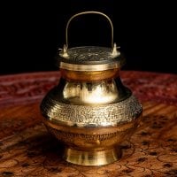 聖水入れ プージャ用ブラス壺(10cm)