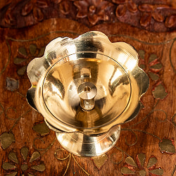 蓮型オイルランプ 香立て 高さ4.5cm - サブ2