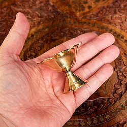 蓮型オイルランプ 香立て 高さ4.5cm - サブ4