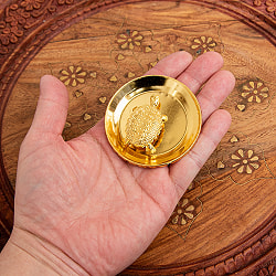 インド風水のプレート（kachwa plate） - 金 - サブ5