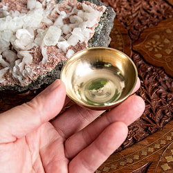 インドの礼拝用 ブラスボウル【直径：約4.9cm】 - サブ5