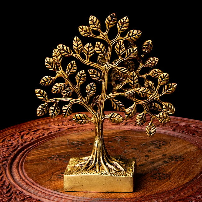 ブラス製 生命の樹 Tree of Life 18cm 7 - 複雑な造形になっています。