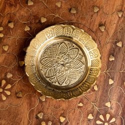 真鍮製の礼拝小皿 - Kinari Plate 直径:7cm程度