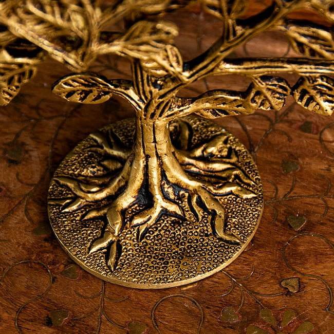 ブラス製 生命の樹 Tree of Life 15cm 5 - 台座部分になります。