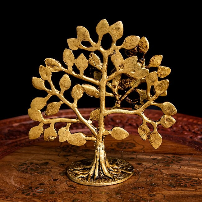 ブラス製 生命の樹 Tree of Life 15cm 6 - 裏面の様子です。