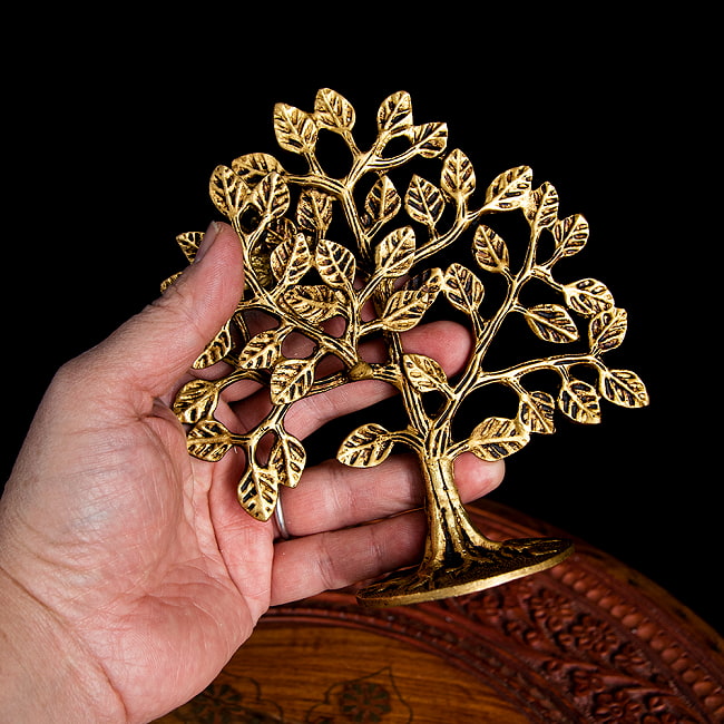 ブラス製 生命の樹 Tree of Life 15cm 7 - 複雑な造形になっています。