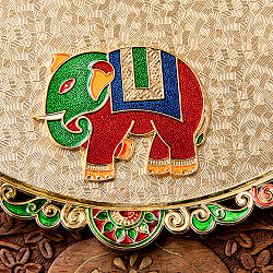 インドの礼拝皿 プージャターリー エレファント - サブ3