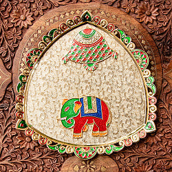 インドの礼拝皿 プージャターリー エレファント - サブ5