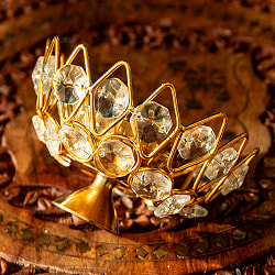 蓮型オイルランプ＆香立て 直径9cm程度 - サブ3