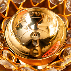 蓮型オイルランプ＆香立て 直径9cm程度 - サブ4