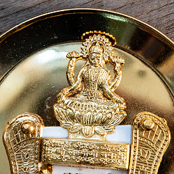 インド風水のプレート（kachwa plate） - ラクシュミ パドゥカ 9cm - サブ2