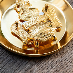 インド風水のプレート（kachwa plate） - ラクシュミ パドゥカ 9cm - サブ3