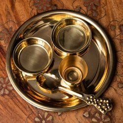 インドの礼拝皿 プージャターリー セット 12cm
