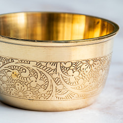 装飾入り 礼拝用 ブラスカトリ ボウル 直径7.8cm - サブ2