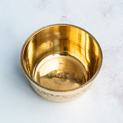 装飾入り 礼拝用 ブラスカトリ ボウル 直径7.8cm - サブ4