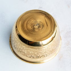 装飾入り 礼拝用 ブラスカトリ ボウル 直径7.8cm - サブ5