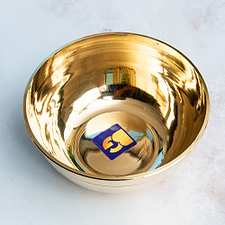 インドの礼拝用 ブラスボウル 直径8.5cm - サブ2