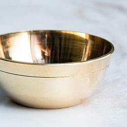 インドの礼拝用 ブラスボウル 直径8.5cm - サブ3