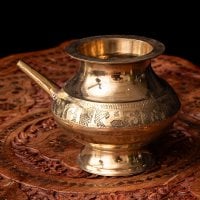 聖水入れ　プージャ用ブラス水差し(ID-ARTLMP-310)