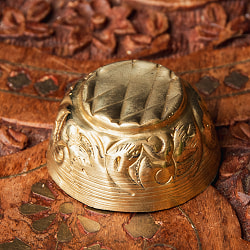 装飾入り ブラスミニボウル 小物入れ オイルランプ 直径：4cm - サブ3