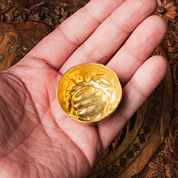 装飾入り ブラスミニボウル 小物入れ オイルランプ 直径：4cm - サブ4