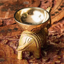 象のオイルランプ エレファント 高さ4.5cm - サブ4