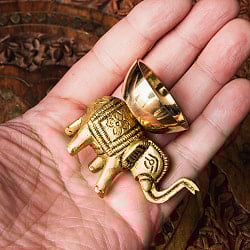 象のオイルランプ エレファント 高さ4.5cm - サブ5