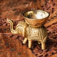 象のオイルランプ エレファント 高さ4.5cm(ID-ARTLMP-316)