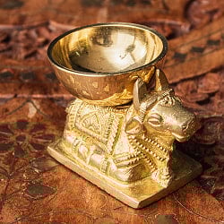 聖牛のオイルランプ ナンディン 高さ4cm - サブ2