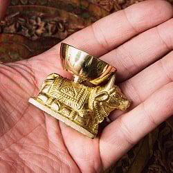 聖牛のオイルランプ ナンディン 高さ4cm - サブ5