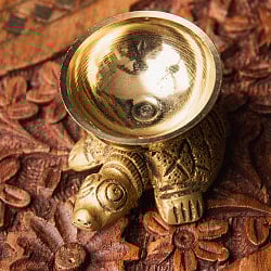 亀のオイルランプ クールマ 高さ3.5cm - サブ2