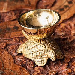 亀のオイルランプ クールマ 高さ3.5cm - サブ4